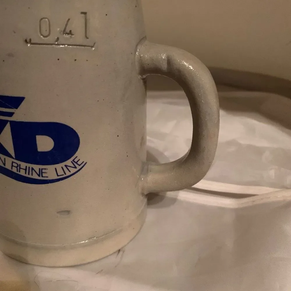KD German Rhine Line Die Marksburg b. Braunschweig am Rhein .4 Liter Stein